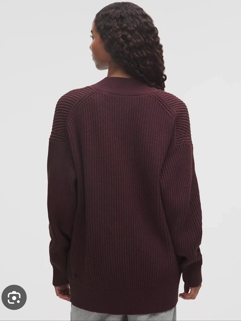 LULULEMON Chenille Knit Button Front Cardigan - Picture 2 of 7